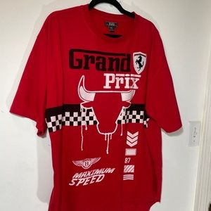 Bare Fox King 5XL Racing T Shirt- RED